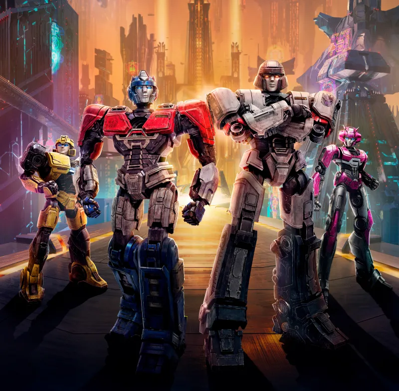 Transformers One, 5K wallpaper, Orion Pax (Optimus Prime), B-127 (Bumblebee), Elita One, D-16 (Megatron), Animation movies, 2024 Movies