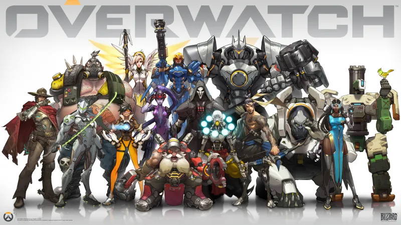 Overwatch 4K wallpaper, Game poster, Character art