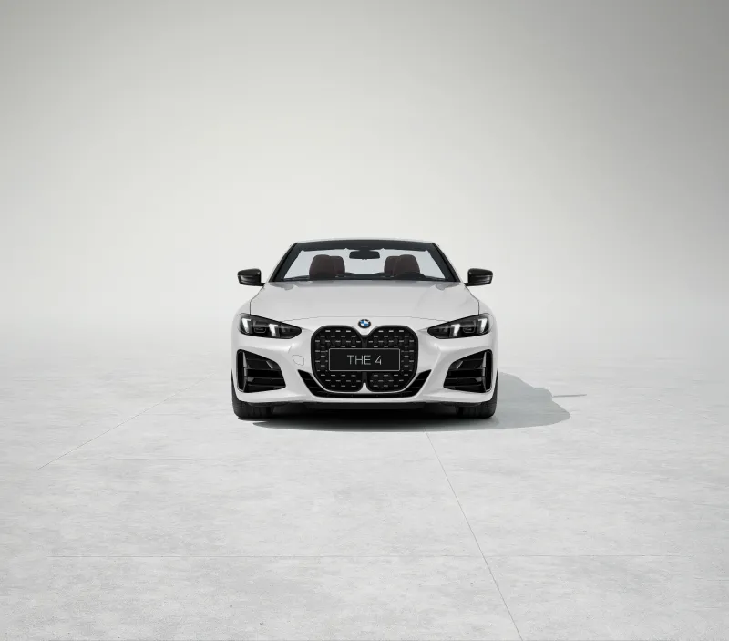 BMW 4 Series Convertible wallpaper, White, Front view, The 4, 2024