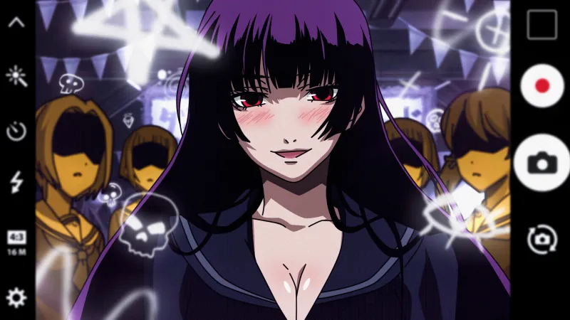 Yuuko Kanoe, Dusk Maiden of Amnesia, Anime girl, Purple aesthetic, 4K wallpaper