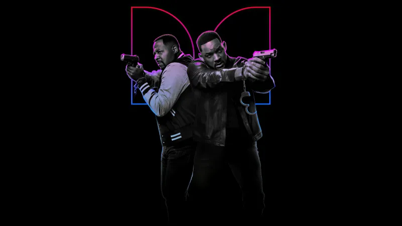 Bad Boys: Ride or Die, AMOLED Black background, Will Smith, Martin Lawrence