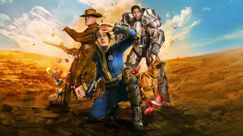 Fallout 4K wallpaper, Poster, Amazon Original Series, Prime series, 2024 Series, Ella Purnell, Aaron Moten
