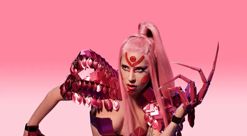 Lady Gaga, Pink aesthetic, 10K wallpaper, American singer, 5K, 8K