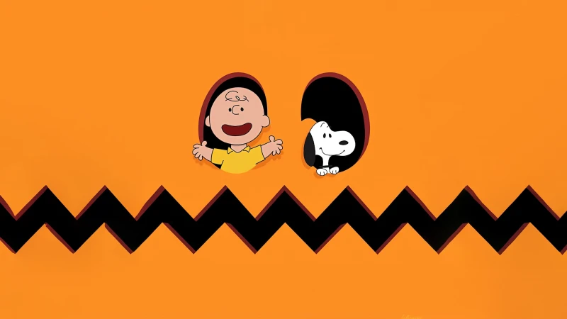 Charlie Brown, Pumpkin, Snoopy, 5K, 8K wallpaper, Cartoon