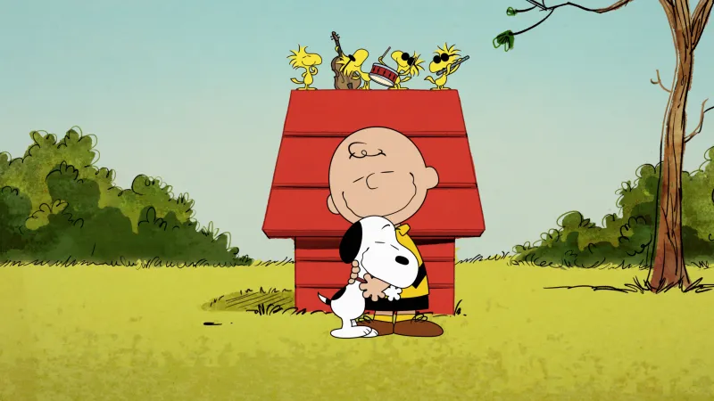 Charlie Brown and Snoopy, Desktop wallpaper 4K