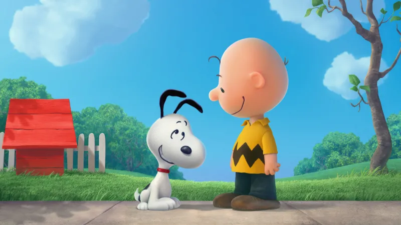 Charlie Brown and Snoopy, 4K wallpaper