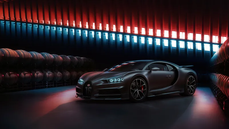 Bugatti Chiron, Aesthetic, Supercar wallpaper 4K