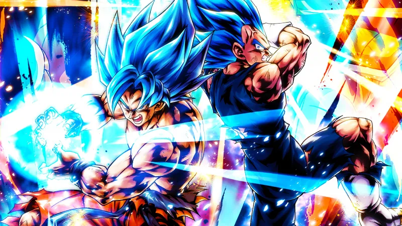 Super Saiyan Goku, Vegeta, Dragon Ball Legends 4K wallpaper