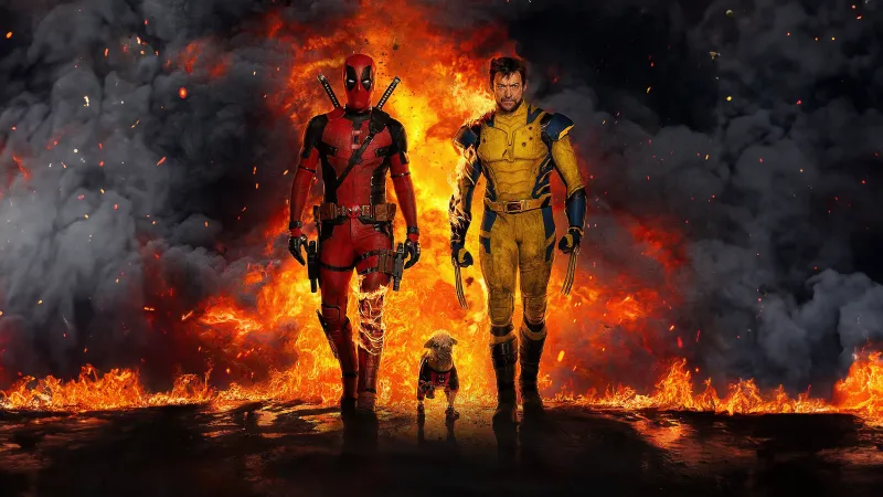 Deadpool & Wolverine, 5K wallpaper, Marvel Cinematic Universe