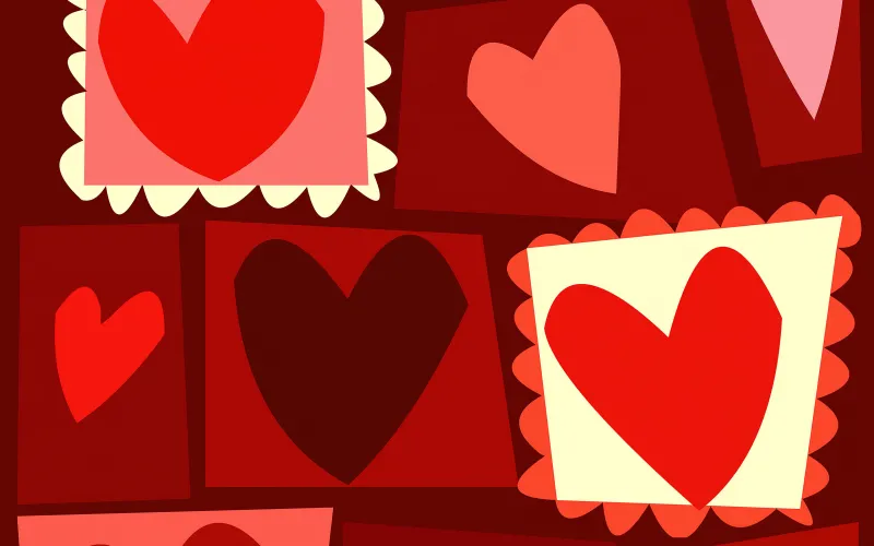 Red heart, Windows XP wallpaper