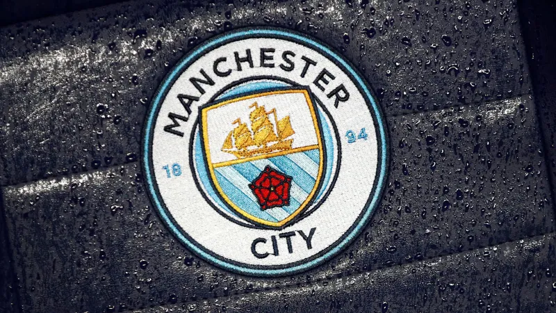 Manchester City FC, Logo wallpaper 4K