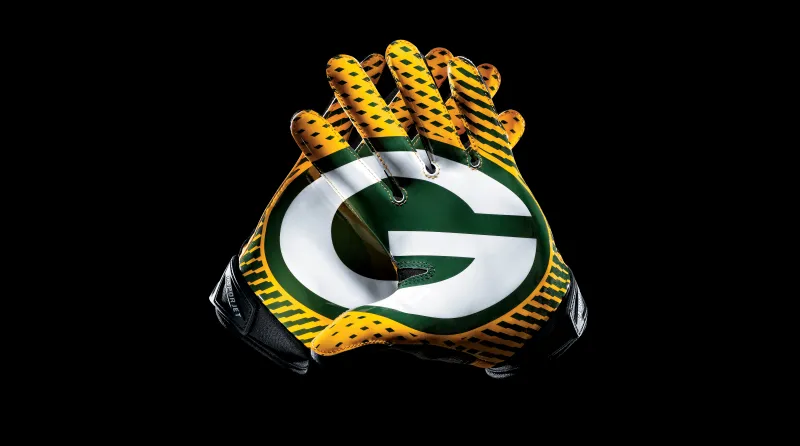 Green Bay Packers Gloves, 5K wallpaper