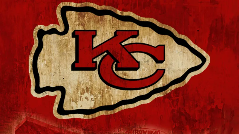 Kansas City Chiefs, Red background 4K