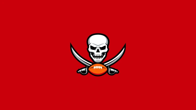 Tampa Bay Buccaneers Logo, Minimal wallpaper 4K