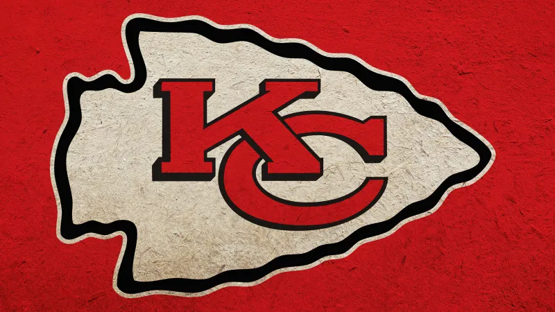 Kansas City Chiefs, Emblem, Red wallpaper 5K