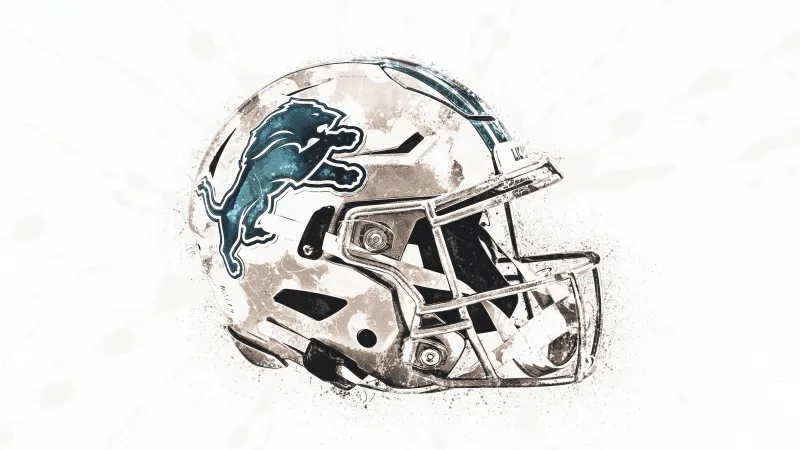 Detroit Lions Helmet, 5K wallpaper