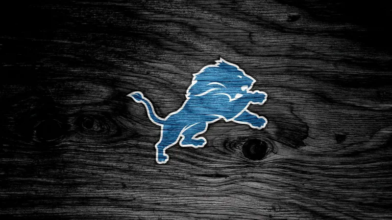 Detroit Lions, Dark background 5K