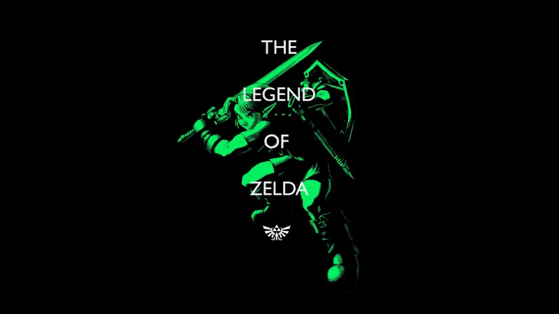 Link (The Legend of Zelda), AMOLED Black background 5K