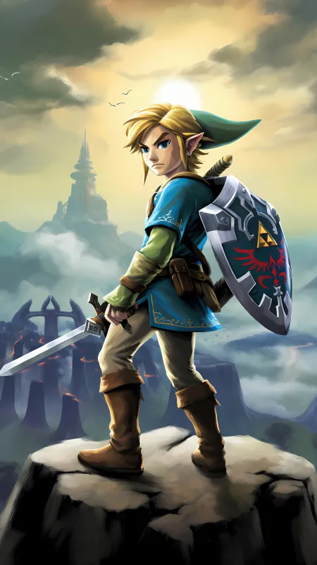 Link (The Legend of Zelda), iPhone wallpaper 4K