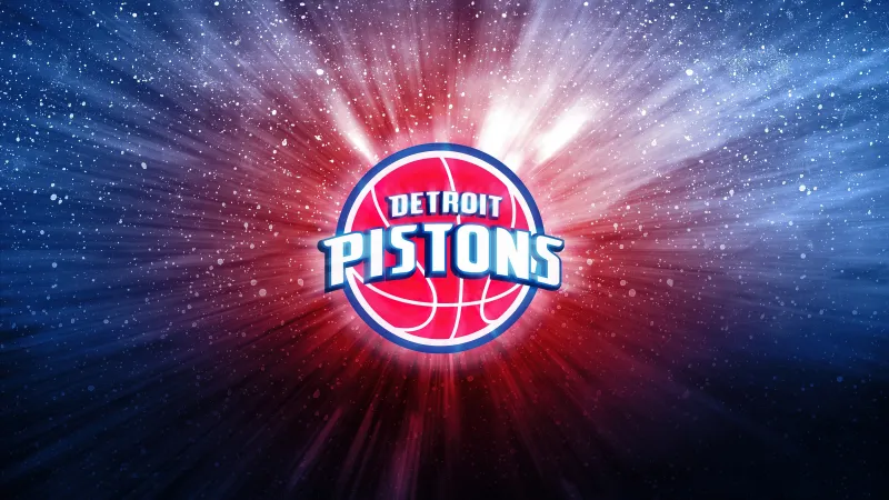 NBA, Detroit Pistons 4K wallpaper, Logo, Basketball team