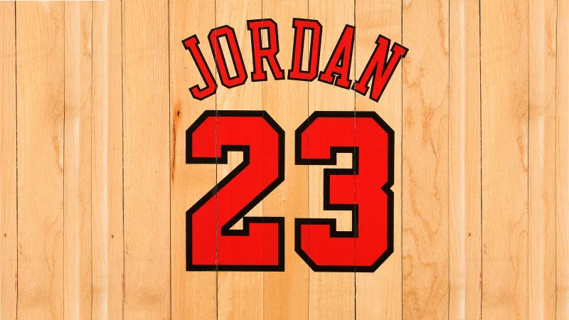 Michael Jordan 4K wallpaper, Wooden background