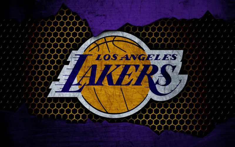 Los Angeles Lakers, 4K wallpaper, Basketball team, Logo, NBA