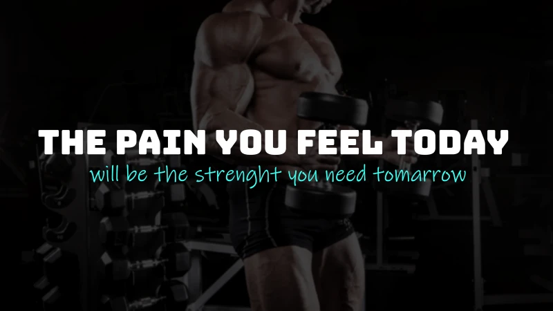 Pain today strength tomorrow, Gym quote, Bodybuilder, 5K wallpaper