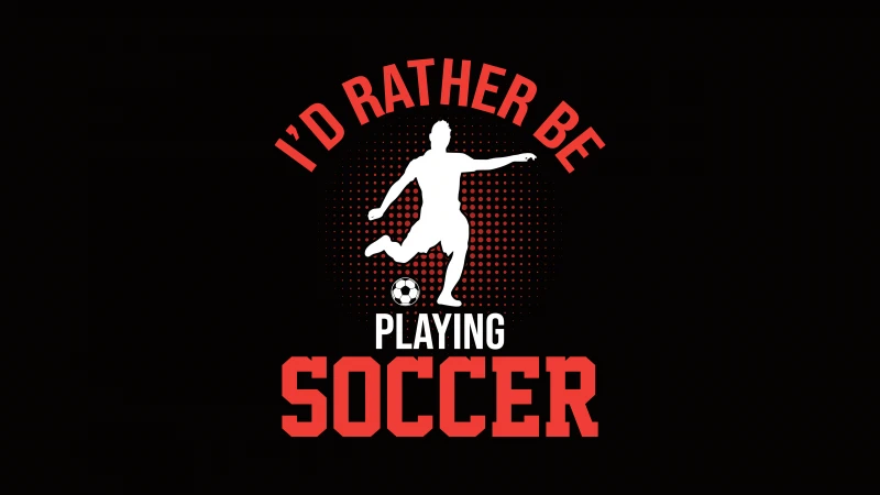 Playing Soccer, Black background, AMOLED, Motivational quotes, 5K wallpaper, Football player