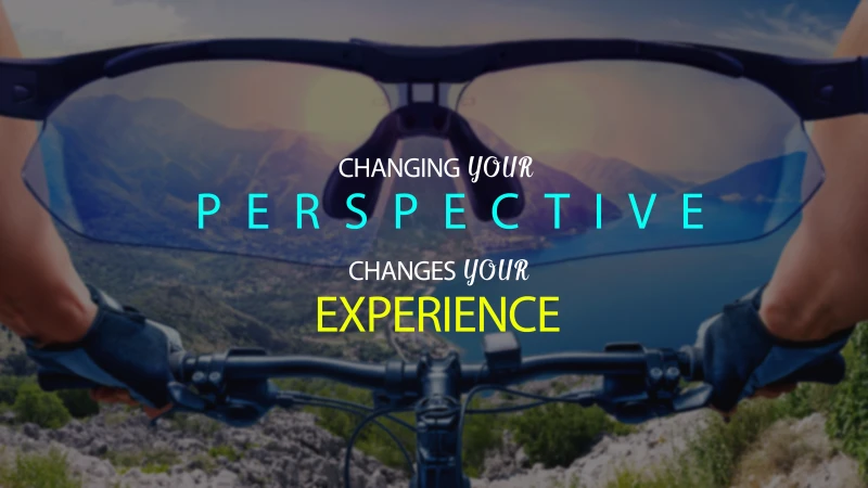 Changing your perspective quote, Cycling goggles, 5K wallpaper
