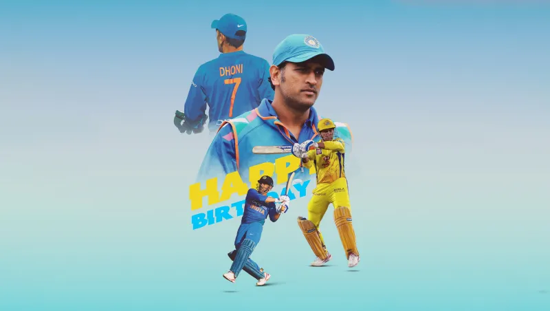 MS Dhoni 5K wallpaper, Indian cricketer