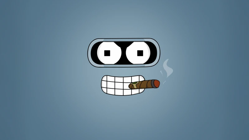 Bender (Futurama), Minimal wallpaper 4K