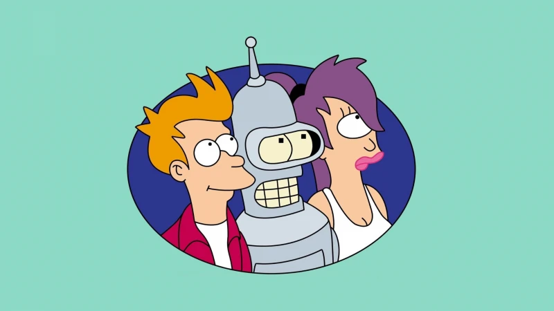 Fry, Leela, Bender, Futurama 5K wallpaper