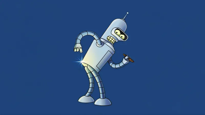 Bender 5K wallpaper, Futurama