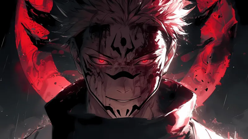 Sukuna, AI art, Jujutsu Kaisen, 5K wallpaper