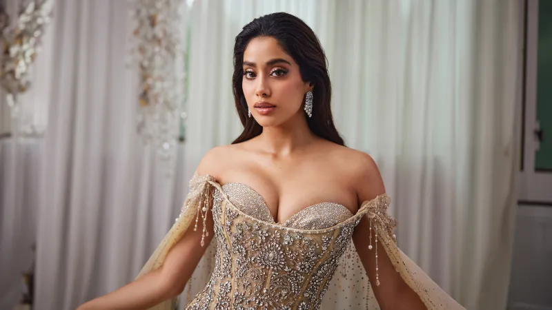 Janhvi Kapoor, Traditional, 5K wallpaper, Indian actress