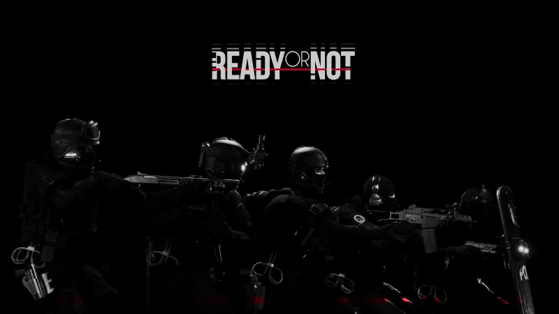 Ready or Not, Video Game, 5K, Black background, SWAT