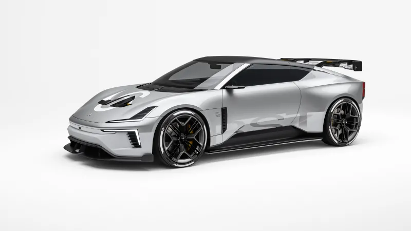 Polestar Concept BST, 2024, 8K wallpaper, Electric Race Cars, 5K, White background