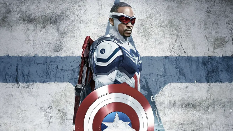 Sam Wilson, Captain America: Brave New World, 5K wallpaper