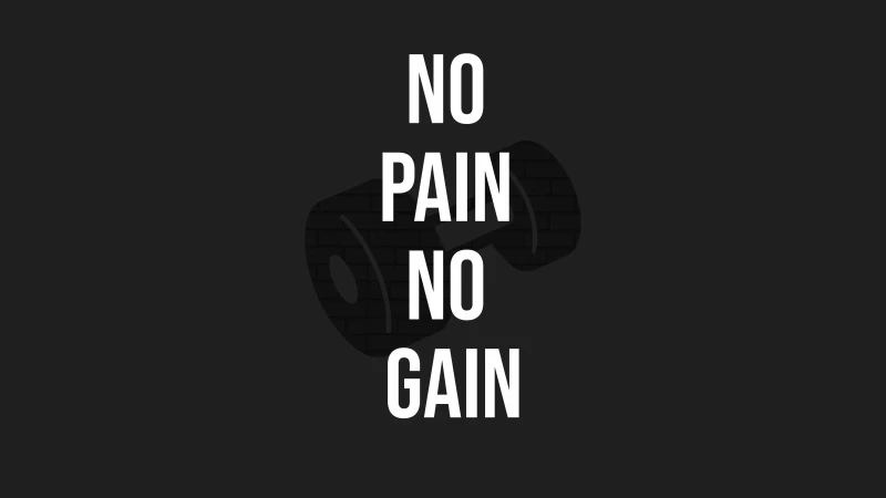 No pain No gain 5K wallpaper