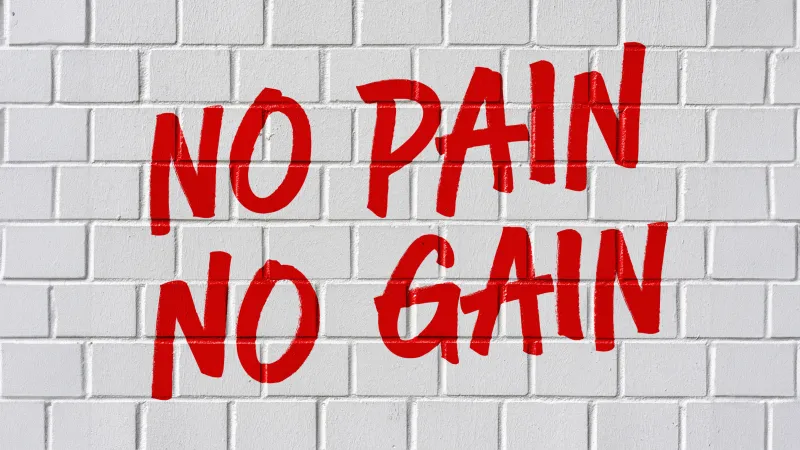 No pain No gain, Desktop background 5K