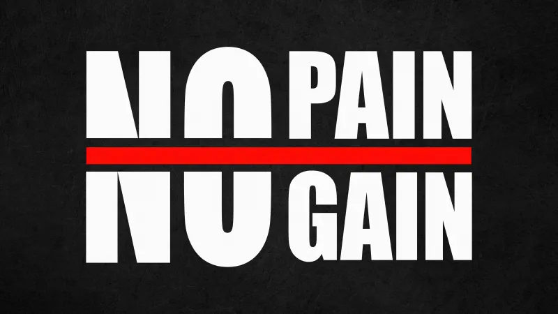 No pain No gain, Gym quotes, 5K wallpaper