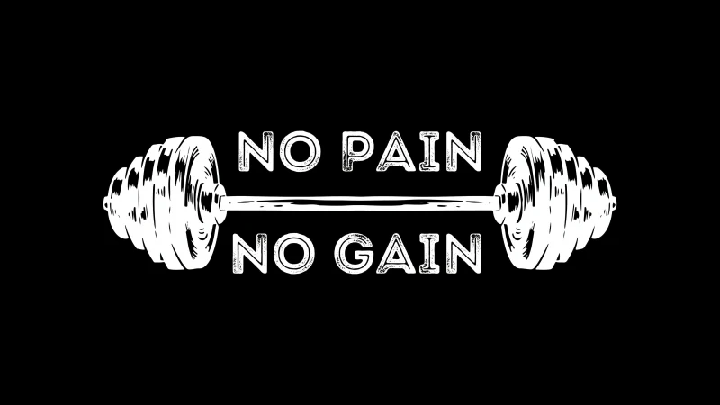 No pain No gain, Weightlifting, 5K wallpaper