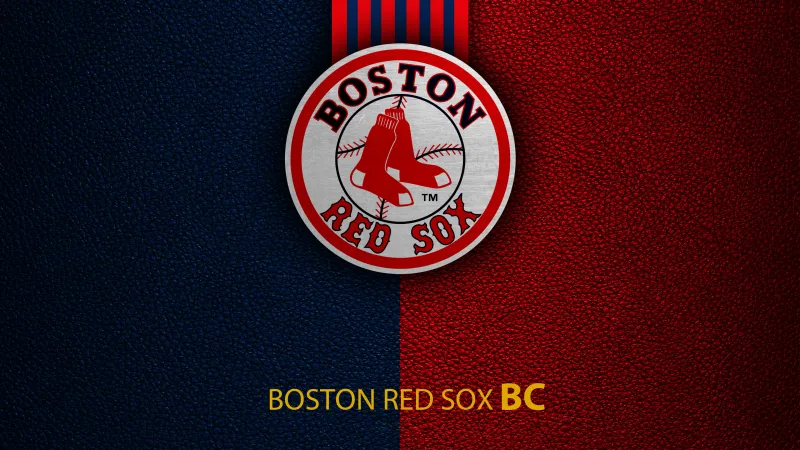 Boston Red Sox, Logo wallpaper 4K