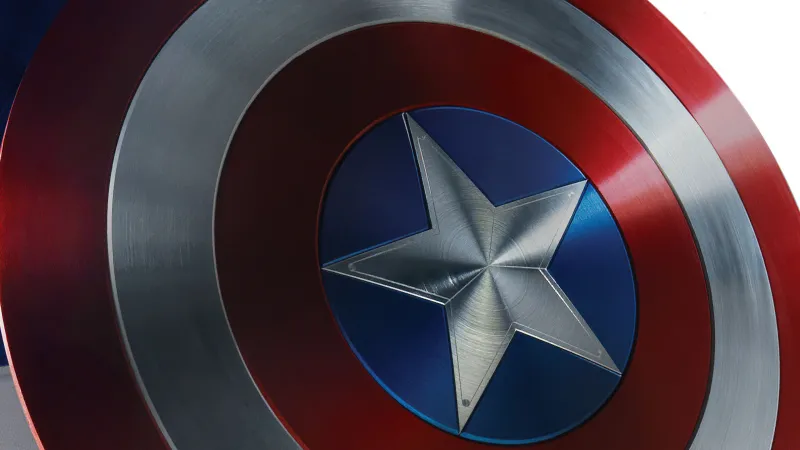 Captain America's shield, 4K wallpaper