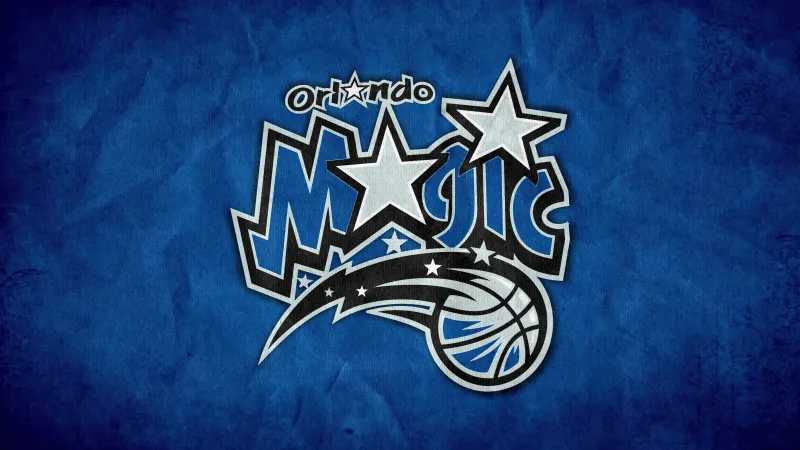 Orlando Magic, Blue background 4K