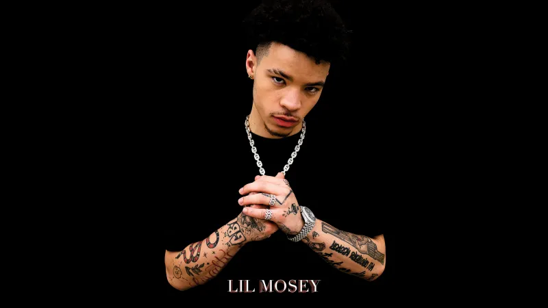 Lil Mosey 5K wallpaper, Black background