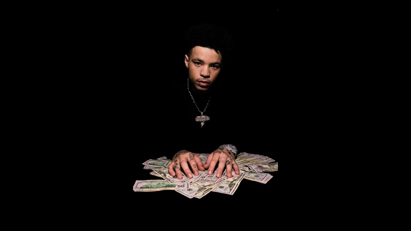 Lil Mosey 8K wallpaper, Black background