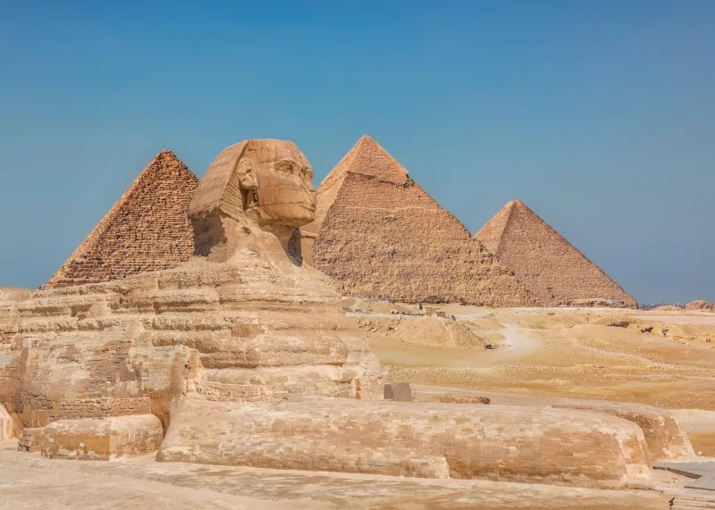 Egyptian Pyramids, The Great Pyramid of Giza, Desktop wallpaper 4K