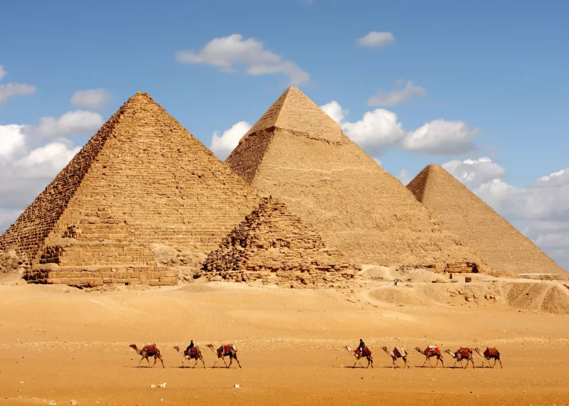 Egyptian Pyramids, The Great Pyramid of Giza, 4k background