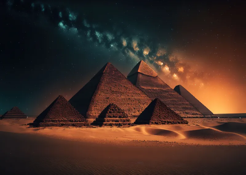 The Great Pyramid of Giza, Egyptian Pyramids 4K wallpaper